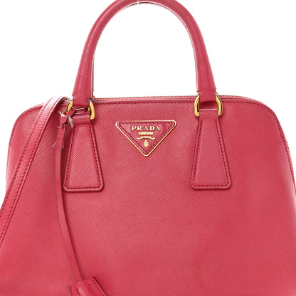 Prada Saffiano Lux Medium Promenade Tote Peonia 7 of 12