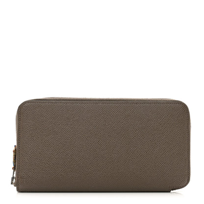 Hermes Epsom Silk'In Wallet Etoupe 1 of 7