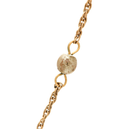 Christian Dior Pearl Long Necklace Gold 6 of 7