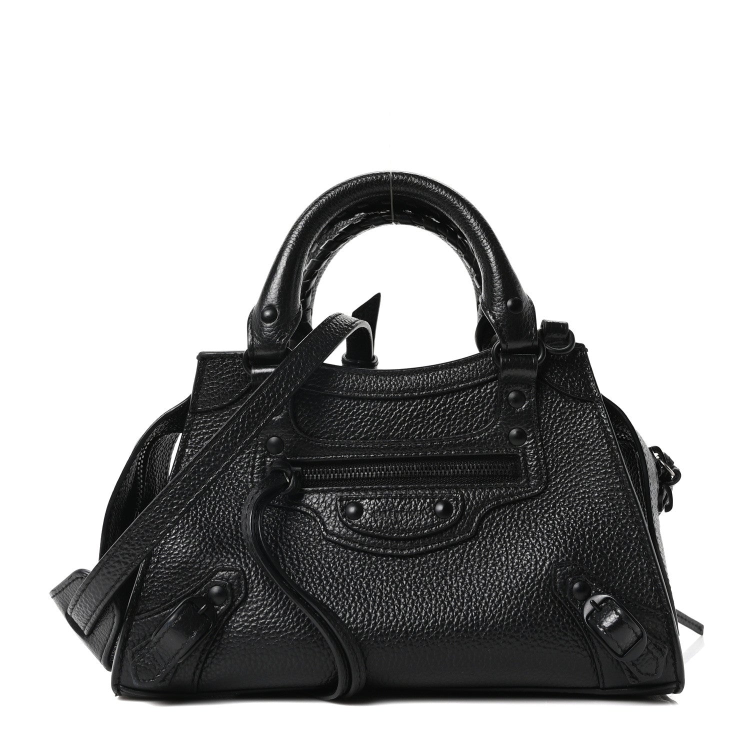 Balenciaga Grained Calfskin Neo Classic Black Hardware Mini City Black 1 of 9