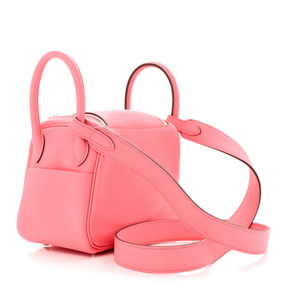Hermes Swift Mini Lindy 20 Rose Ete 3 of 12