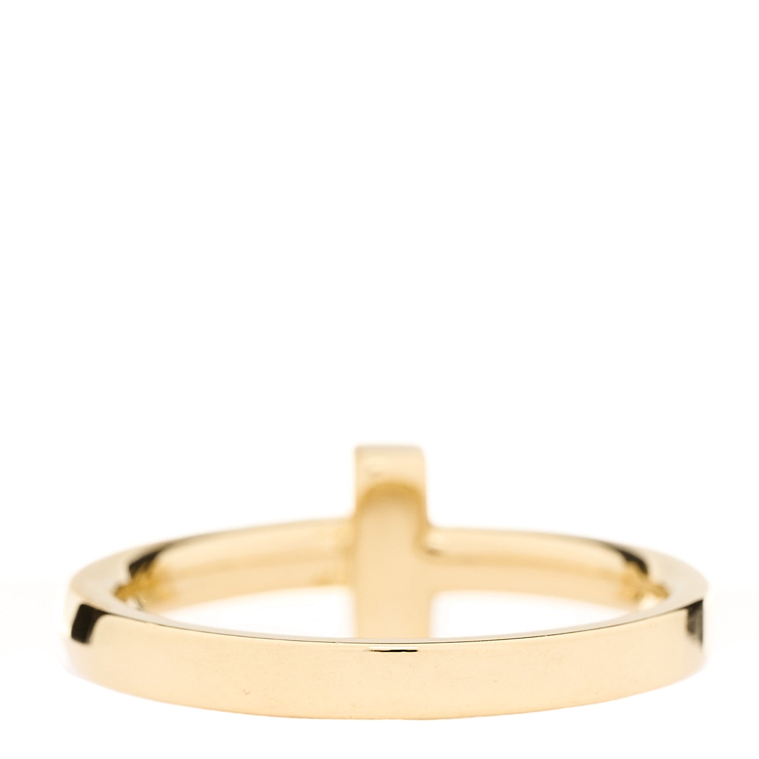 Tiffany 18K Yellow Gold T T1 Ring 54 7 3 of 5