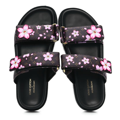 Louis Vuitton LV X TM Monogram LV Sunset Flat Comfort Mule 37 Sakura Brown 5 of 10