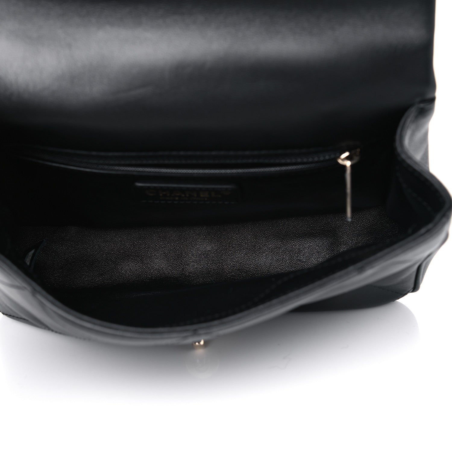 Chanel Lambskin Quilted Small Easy Carry Flap Black 5 of 5