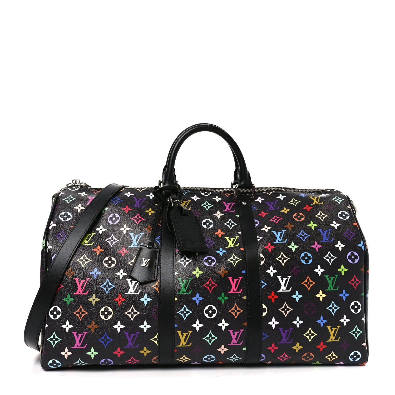 Louis Vuitton LV X TM Monogram Multicolor Keepall Bandouliere 50 Black 1 of 8