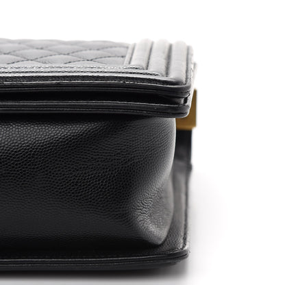 Chanel Caviar Quilted New Medium Boy Flap Black 10 of 10