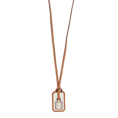 Hermes Swift Large O'Kelly Pendant Necklace Gold 1 of 4
