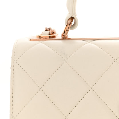 Chanel Lambskin Quilted Small Trendy CC Dual Handle Flap Bag White 11 of 12