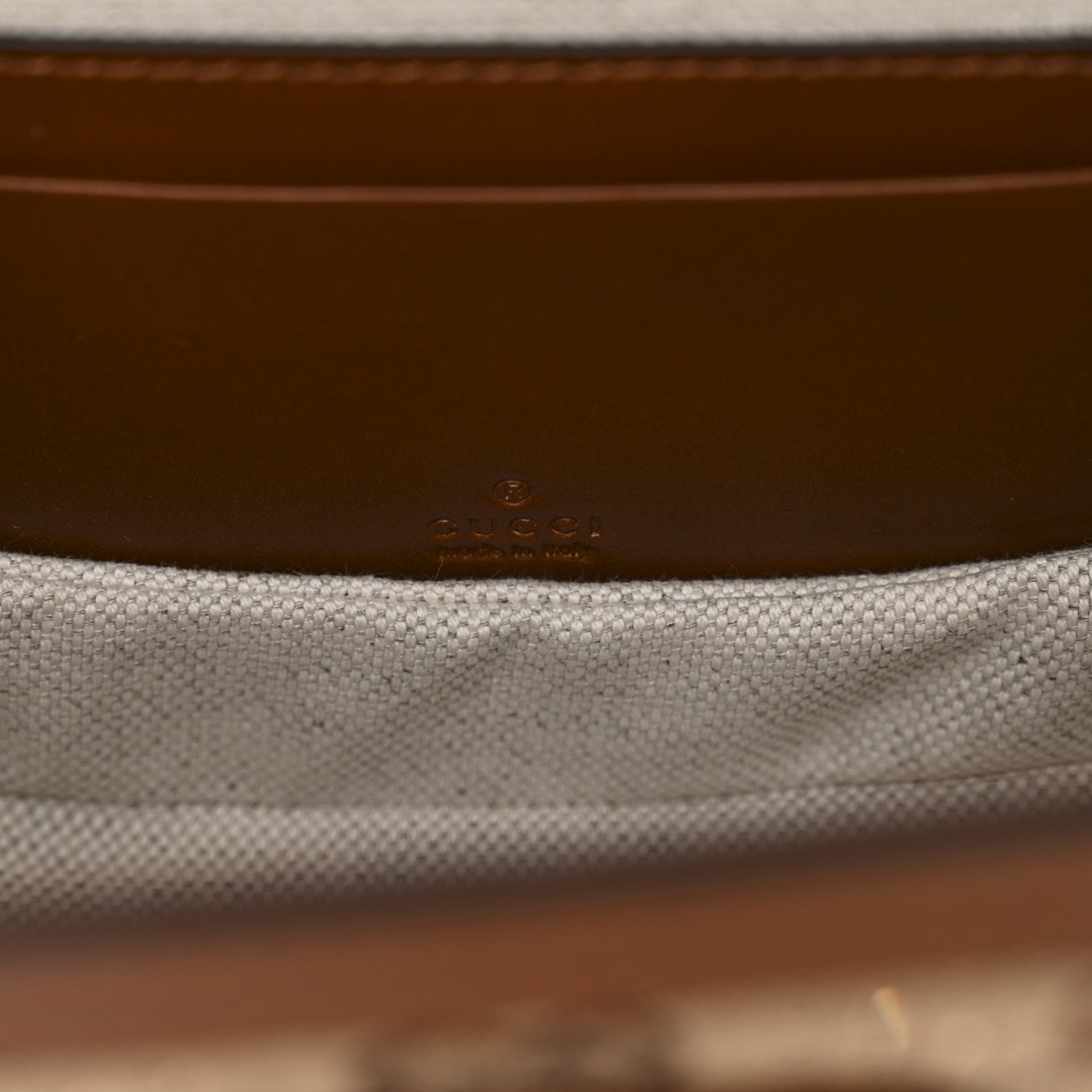 Gucci New Canvas Charisma Calfskin Crystal GG Monogram Small Bamboo 1947 Top Handle Bag Camel Ebony 6 of 10