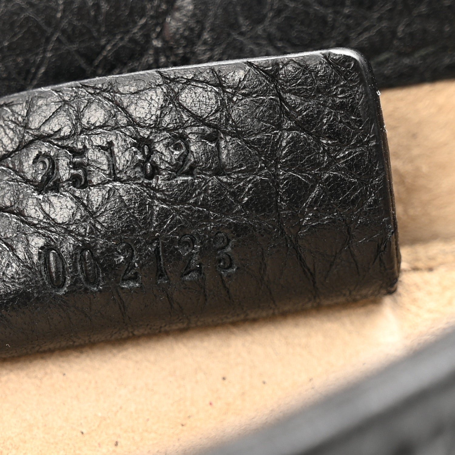 Gucci Pebbled Calfskin Small 1973 Chain Shoulder Bag Black 7 of 16