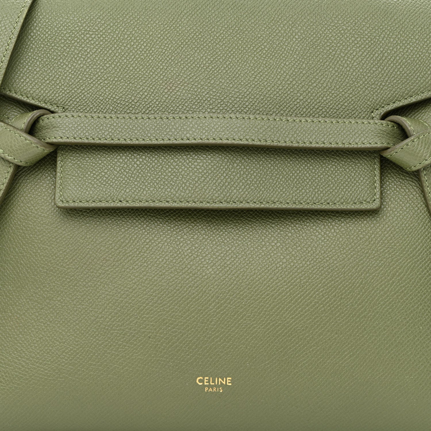 Celine Grained Calfskin Micro Belt Bag Army Green 8 of 11