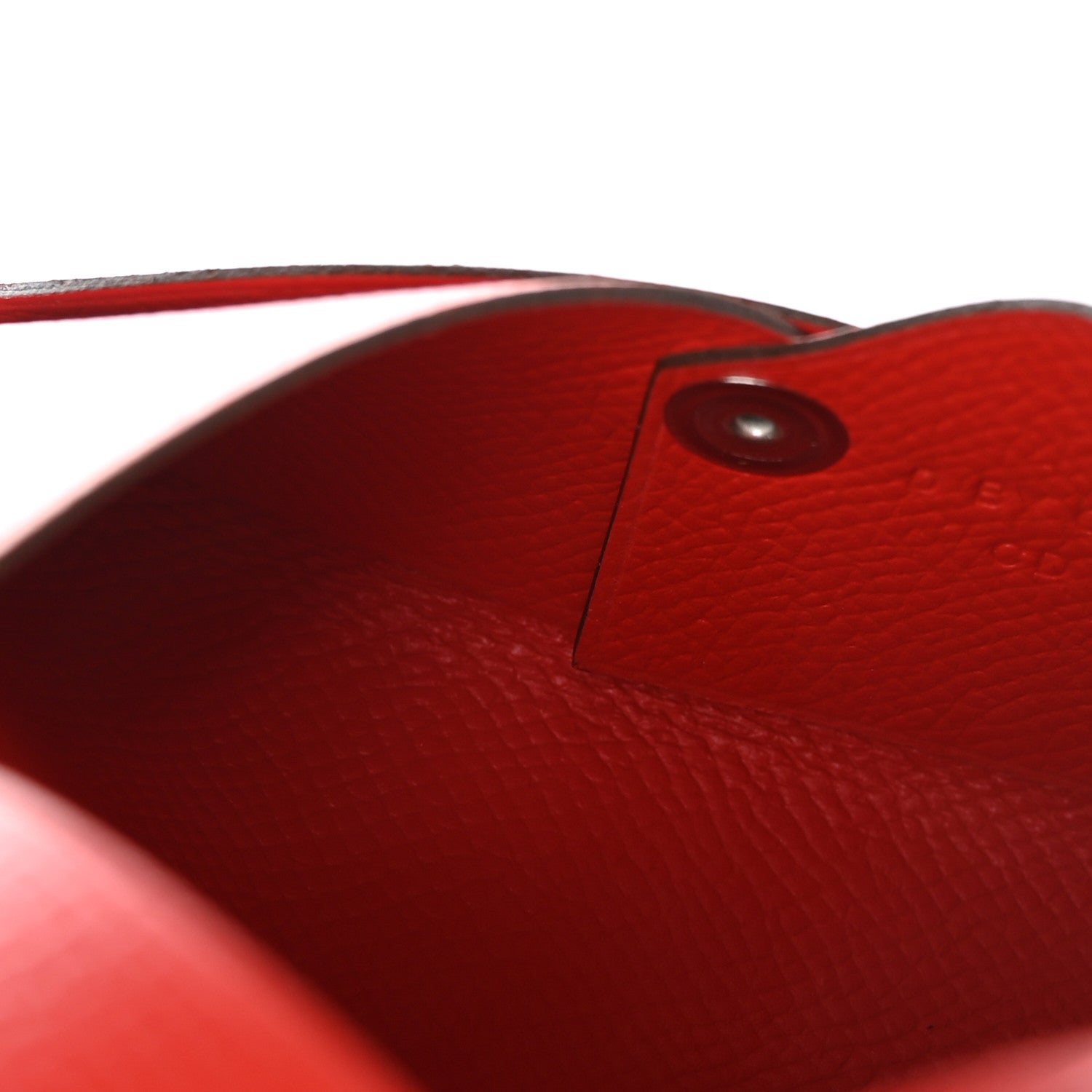 Hermes Epsom Calvi Card Case Rouge De Coeur 6 of 9