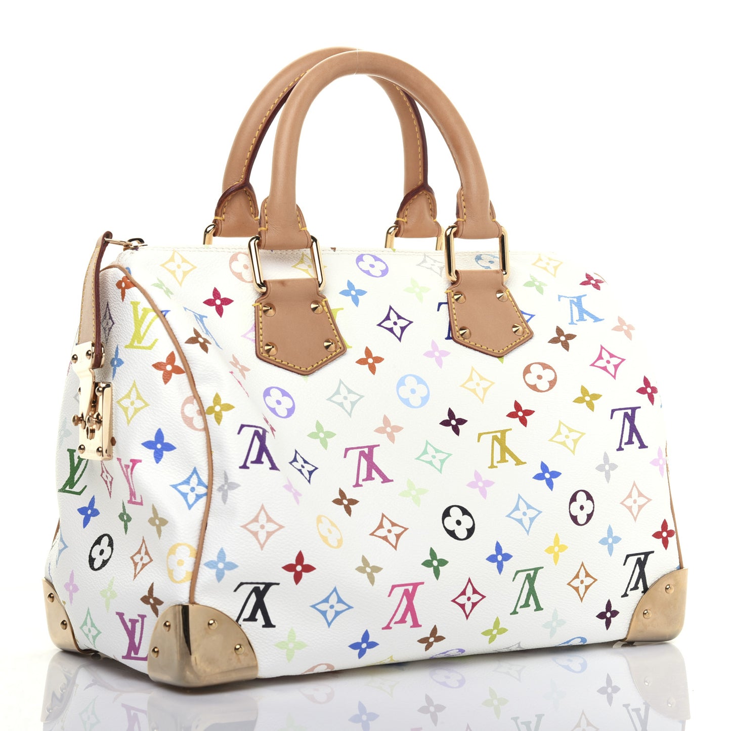 Monogram Multicolor Speedy 30 White