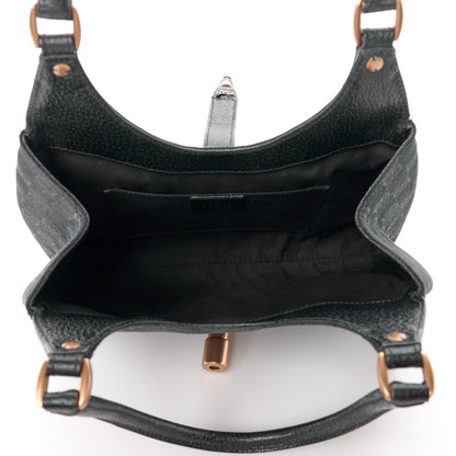 Gucci Monogram Calfskin Large Bardot Tote Black 5 of 12