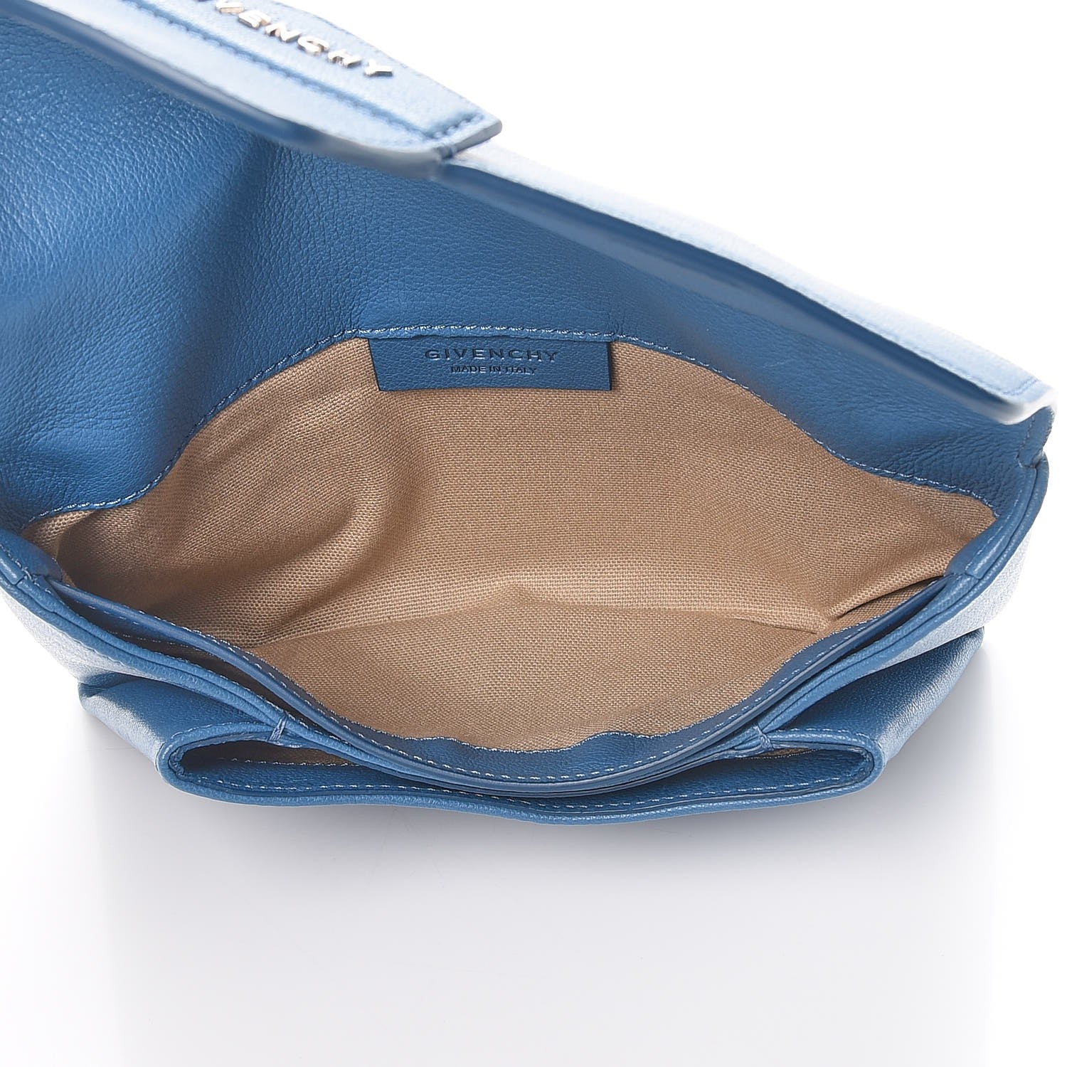 Givenchy Sugar Goatskin Small Antigona Envelope Clutch Mineral Blue 5 of 7