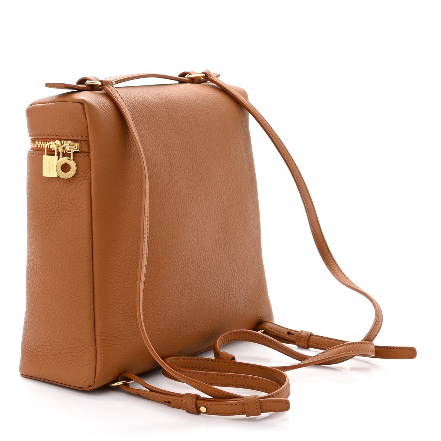 Grained Calfskin L23.5 Extra Pocket Backpack Warm Tan