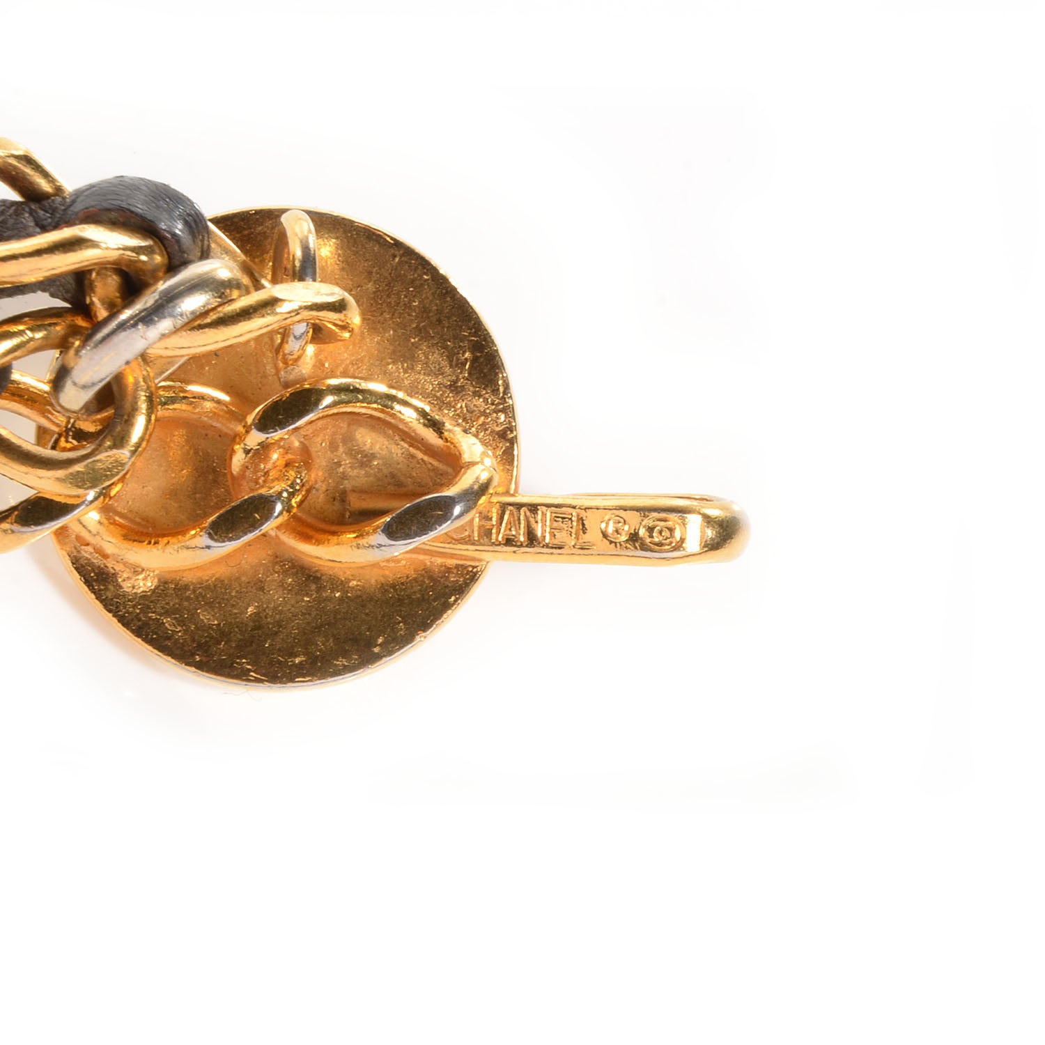 Chanel Lambskin Triple Chain Link CC Belt Gold 4 of 5