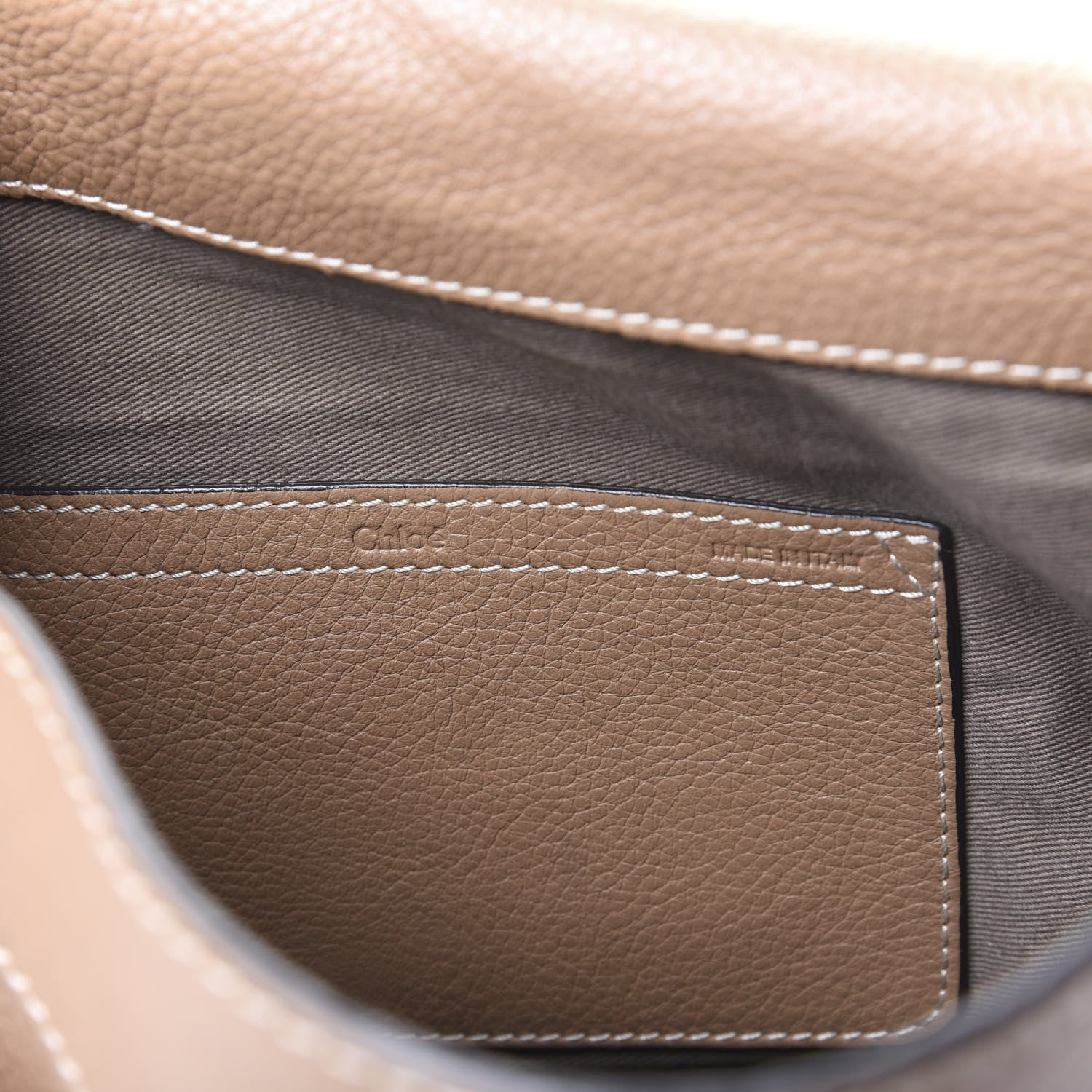 Chloe Calfskin Medium Marcie Round Crossbody Bag Nut 5 of 8