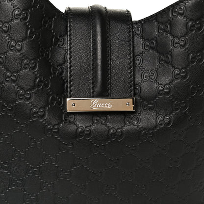 Gucci Guccissima Large New Ladies Web Hobo Black 8 of 13