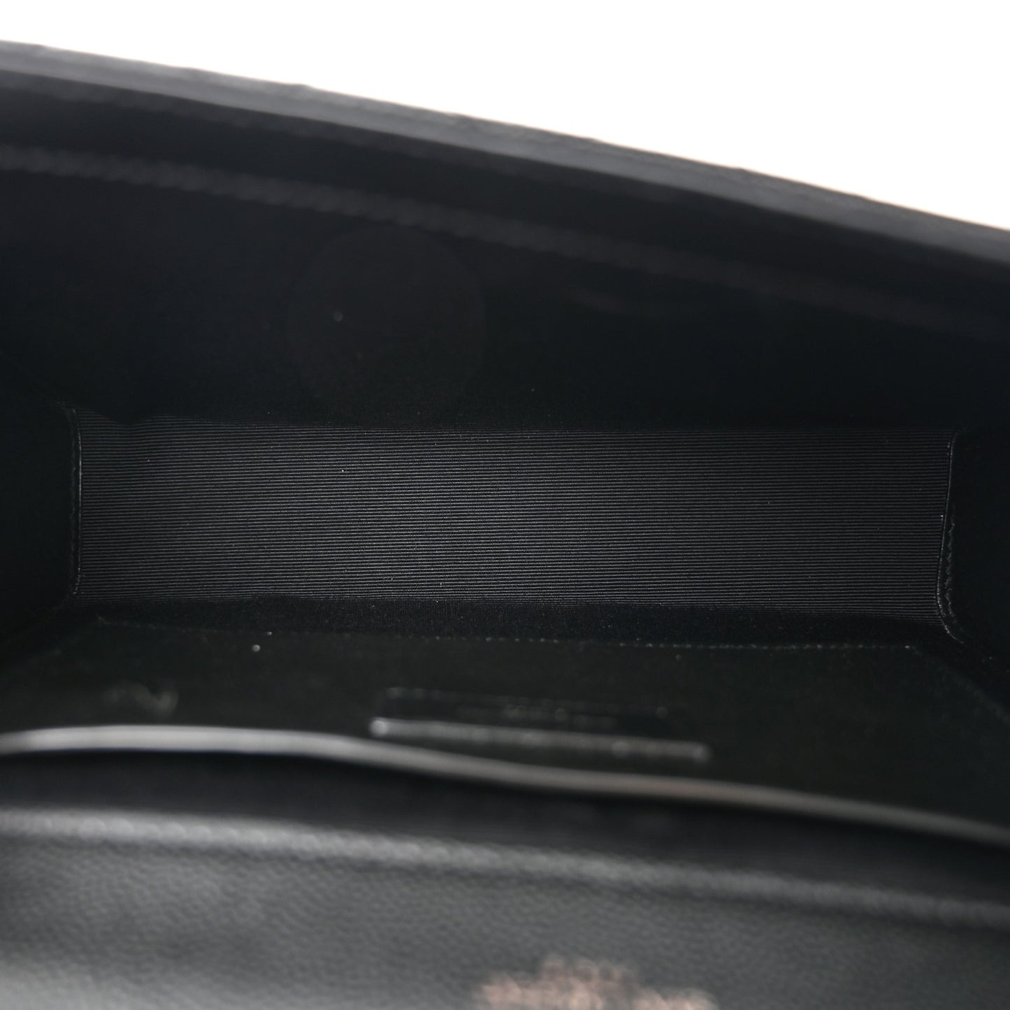 Grain De Poudre Textured Mixed Matelasse Triquilt Medium Monogram Monochrome Satchel Black