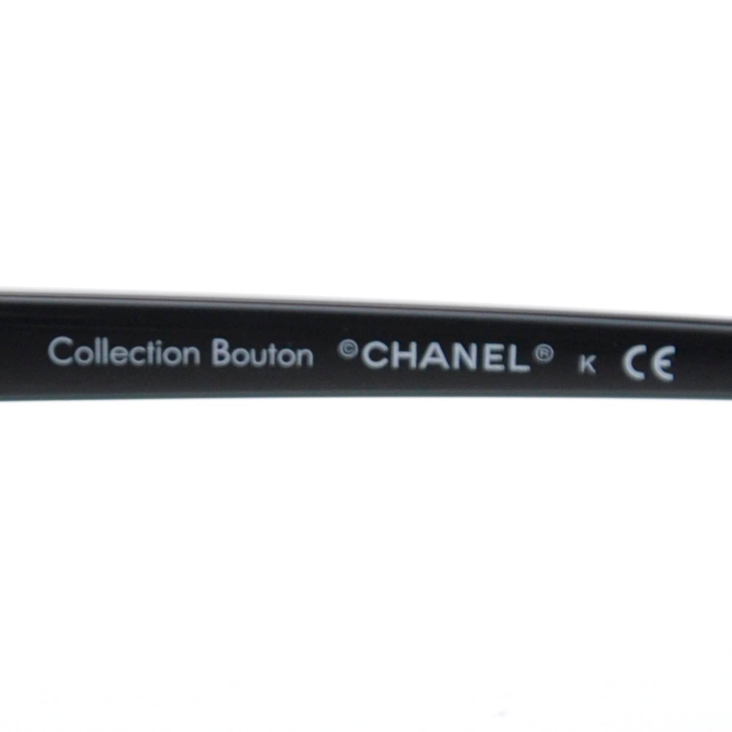Chanel Acetate Collection Bouton Cat Eye Sunglasses 5190 Black 4 of 5