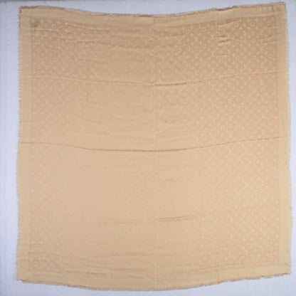 Louis Vuitton Silk Wool Monogram Shawl Dune 3 of 6