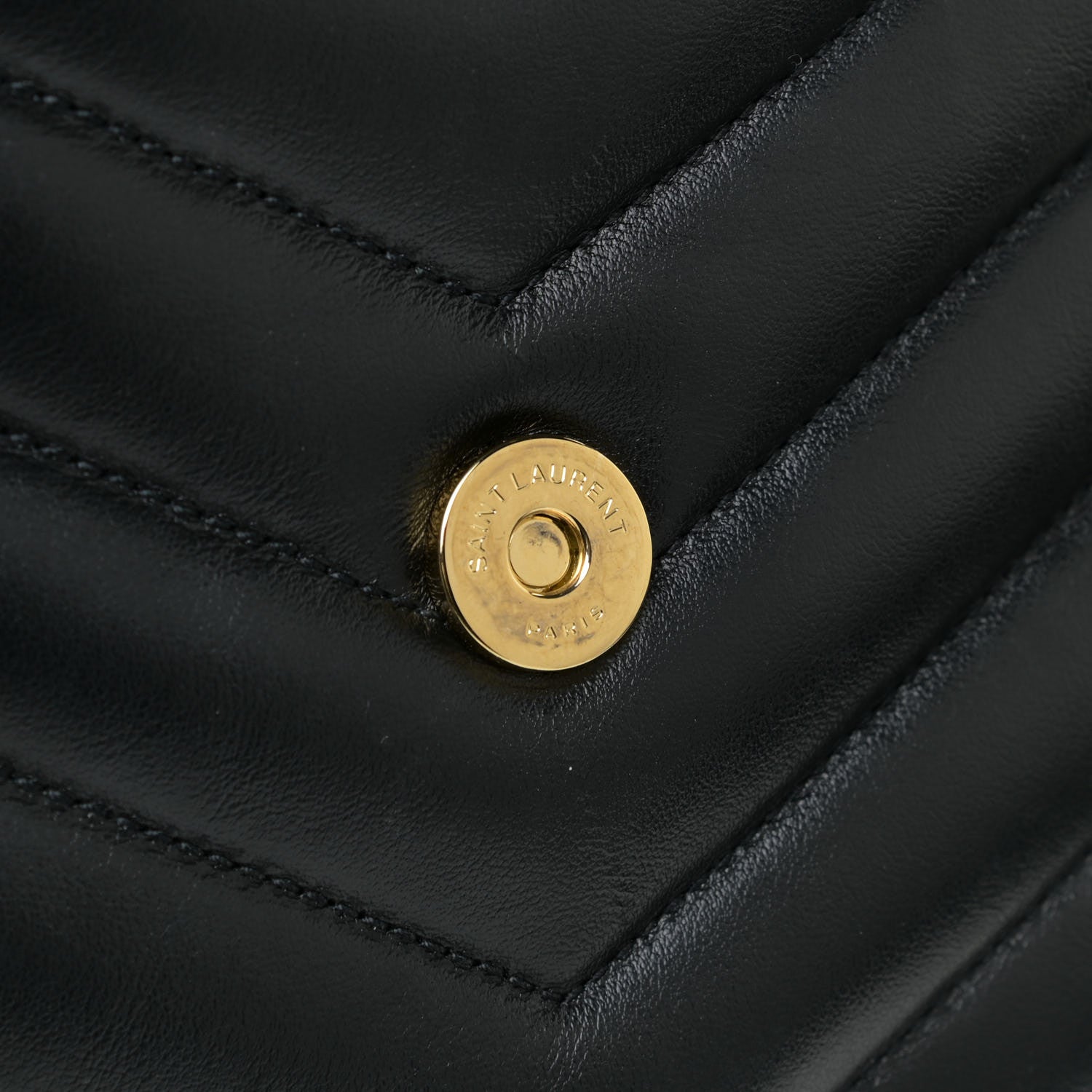 Saint Laurent Calfskin Y Quilted Monogram Medium Loulou Chain Satchel Black 13 of 17