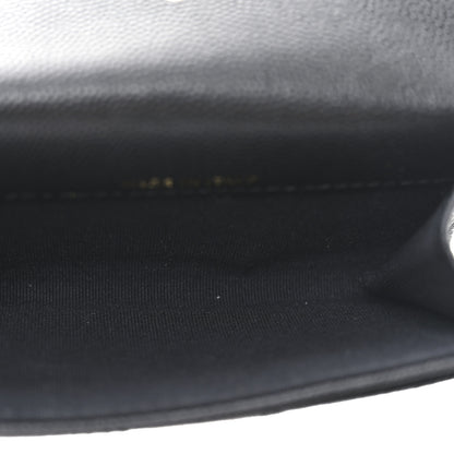 Chanel Caviar Quilted Boy Flap Card Holder Black 5 of 9