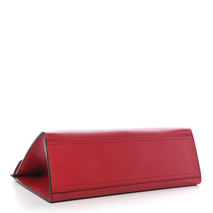 Gucci Calfskin Feline Medium GG Marmont Top Handle Bag Vulcanic Red 4 of 10
