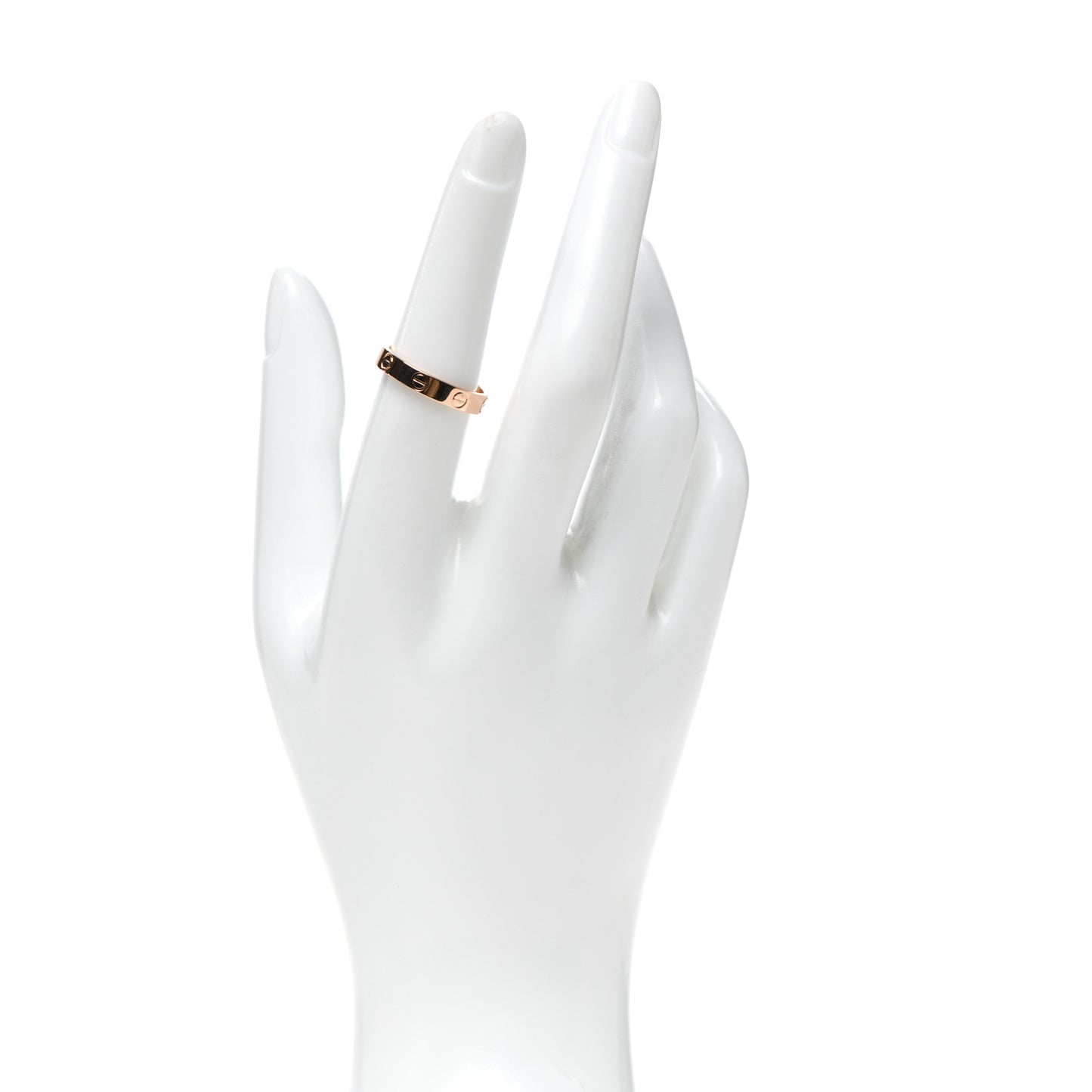 18K Pink Gold 3.5mm LOVE Wedding Band Ring 54 7