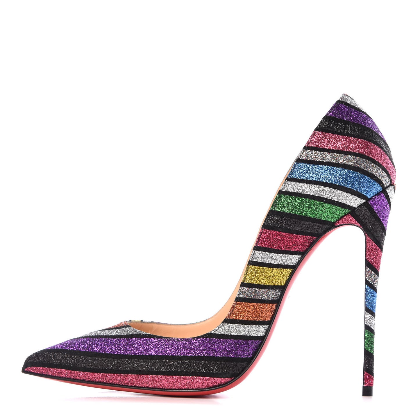 Suede Stripyglitter So Kate 120 Pumps 39.5 Multi