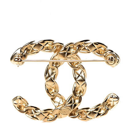 Chanel Metal CC Brooch Gold 3 of 5