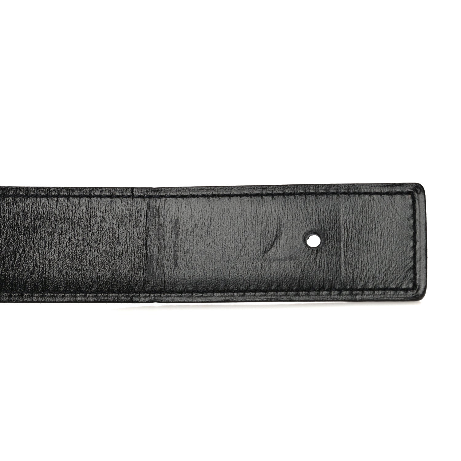 Hermes Box Togo 32mm H Belt 85 Black Blue Jean 11 of 11