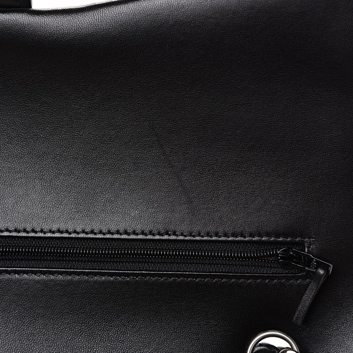 Lambskin Quilted Jumbo Double Flap Black