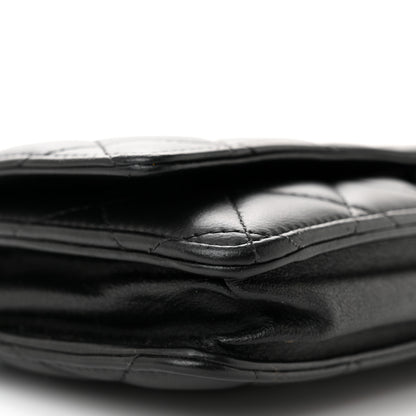Chanel Lambskin Quilted Wallet On Chain WOC Black 10 of 11