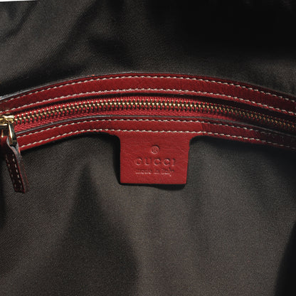 Gucci Leather Ruffle Sabrina Boston Tote Rouge 6 of 7