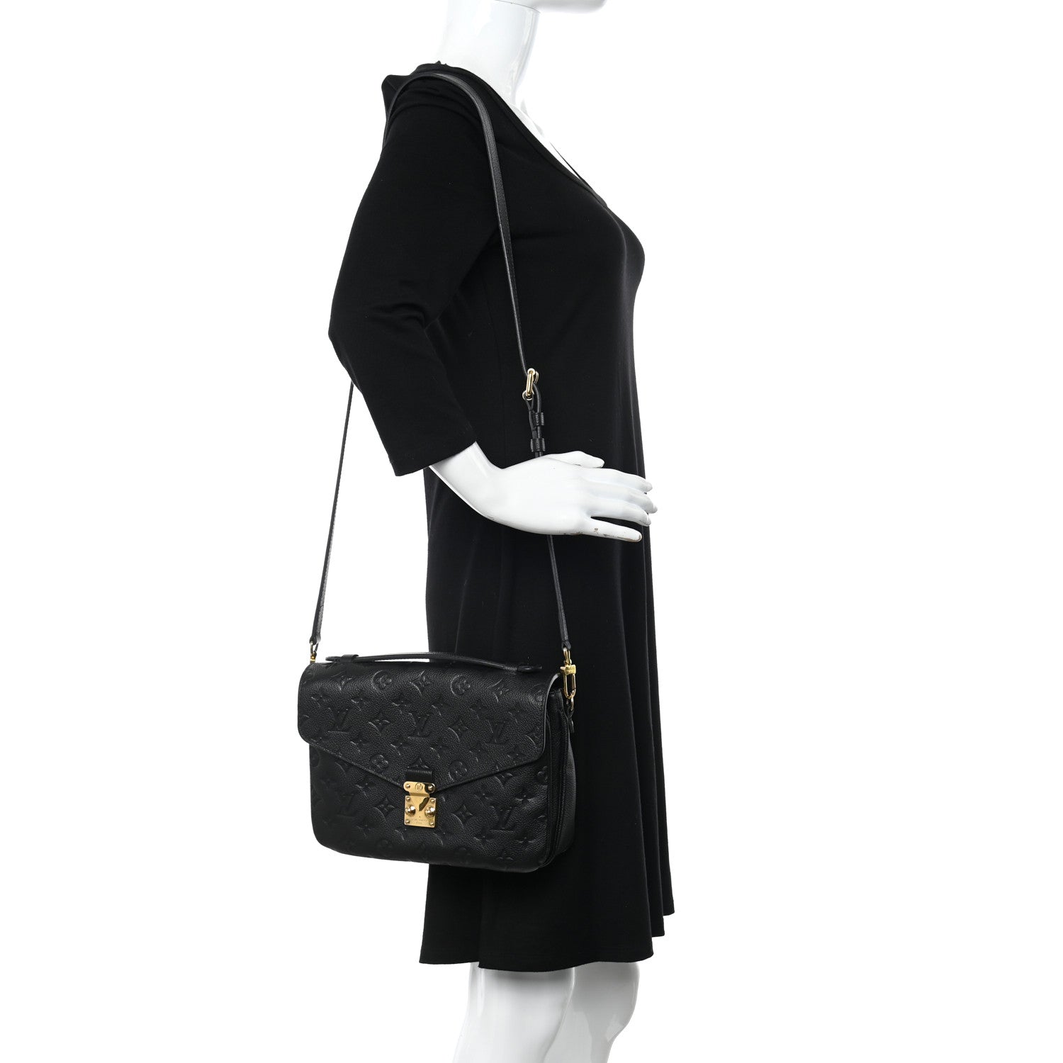 Louis Vuitton Empreinte Pochette Metis Black 2 of 17