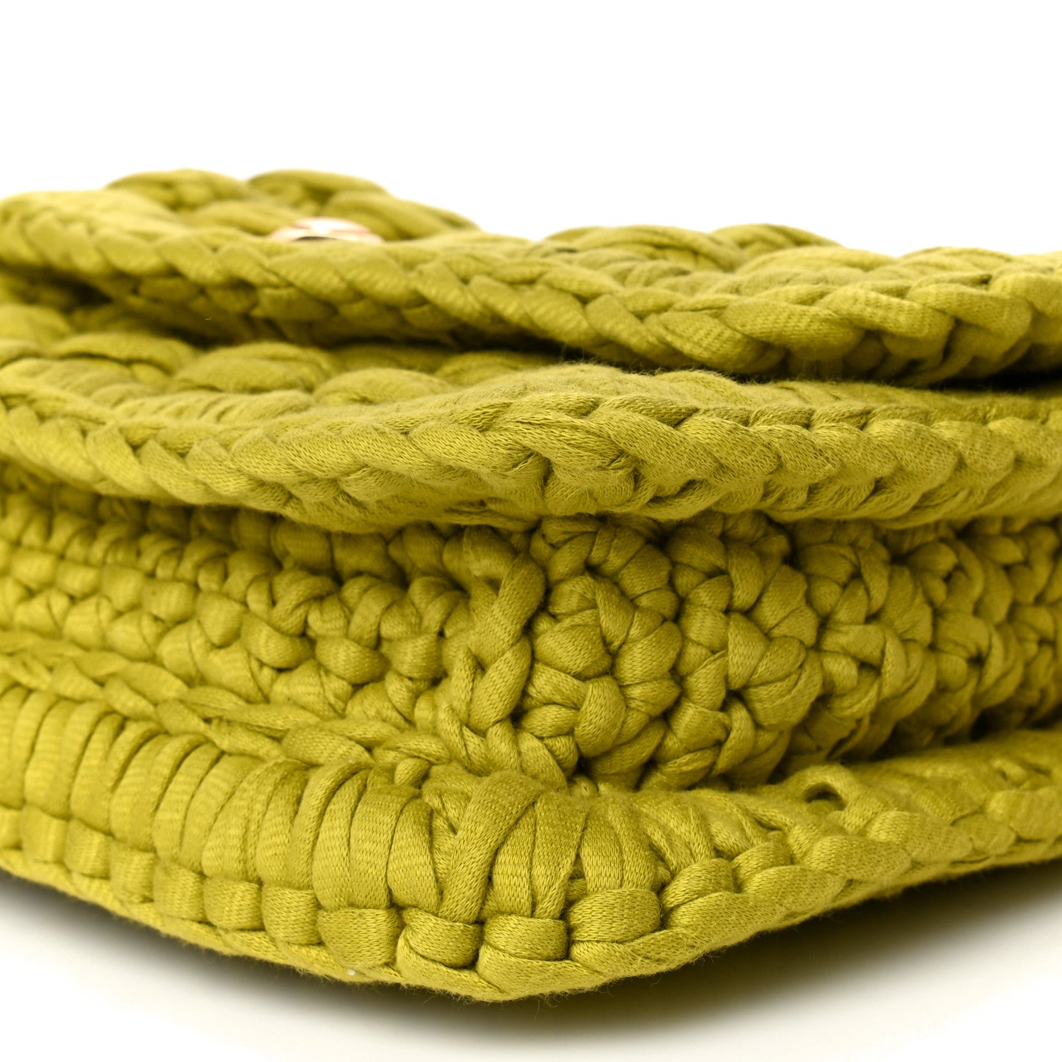 Bottega Veneta Jersey Crochet Shoulder Bag Kiwi 9 of 9