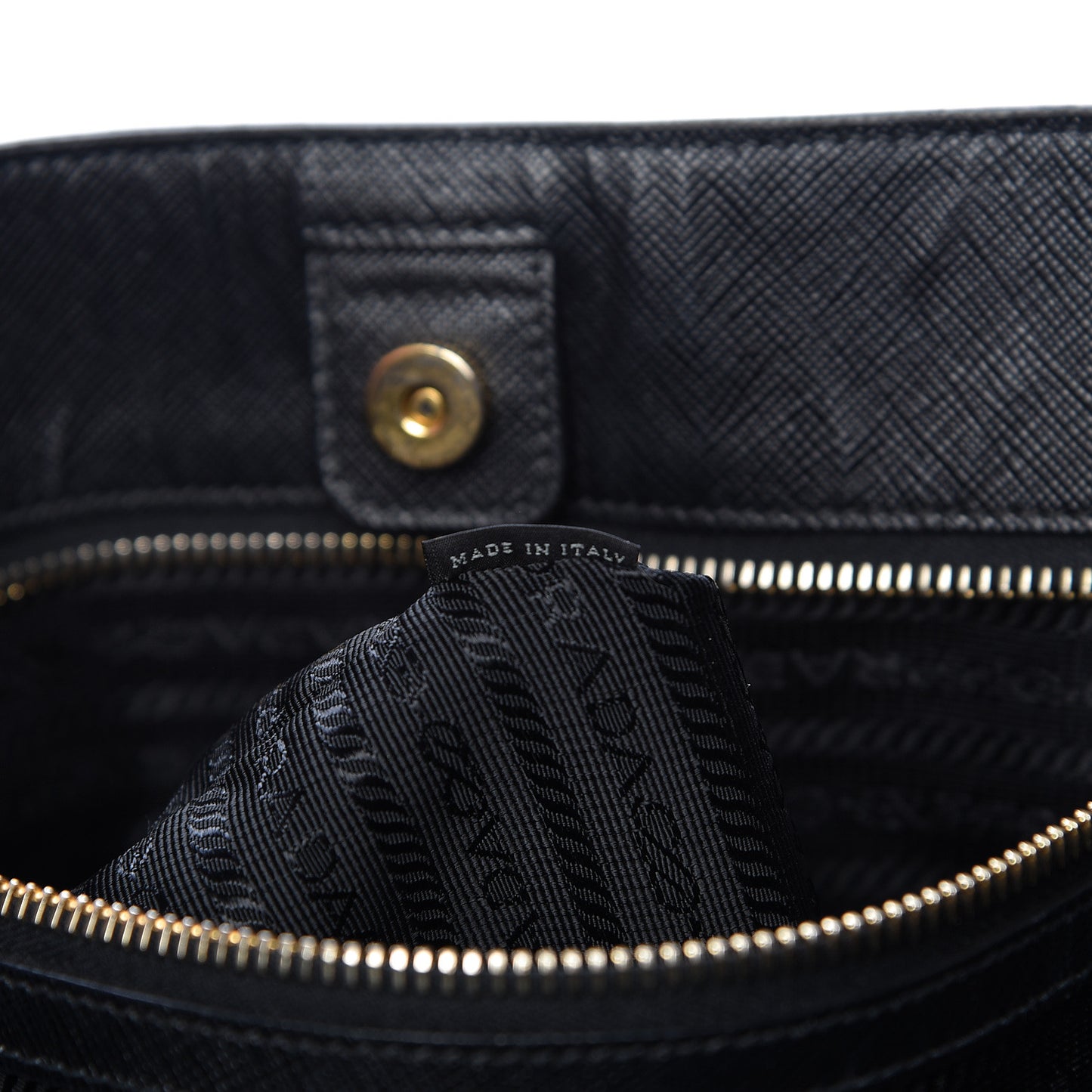 Saffiano Lux Large Tote Black