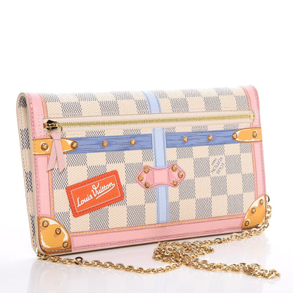 Louis Vuitton Damier Azur Summer Trunks Pochette Weekend 3 of 8