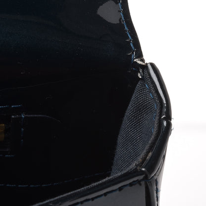 Louis Vuitton Patent Sobe Clutch Blue Nuit 12 of 13