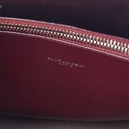 Saint Laurent Calfskin Crocodile Embossed Baby Sac De Jour Rouge 8 of 11