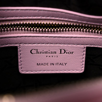 Christian Dior Lambskin Cannage Medium Lady Dior Light Pink 5 of 12