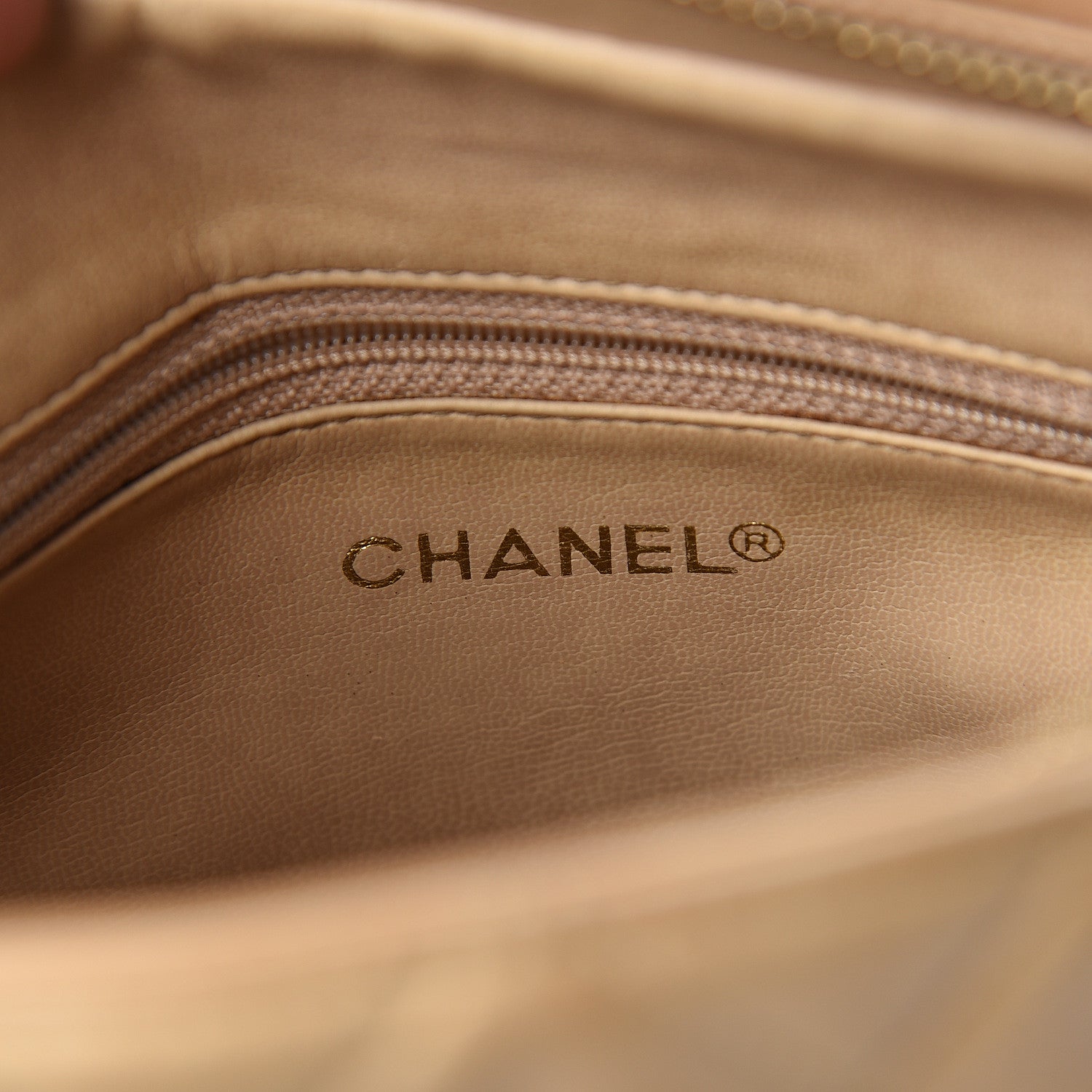 Chanel Lambskin Quilted Shoulder Bag Beige 5 of 9
