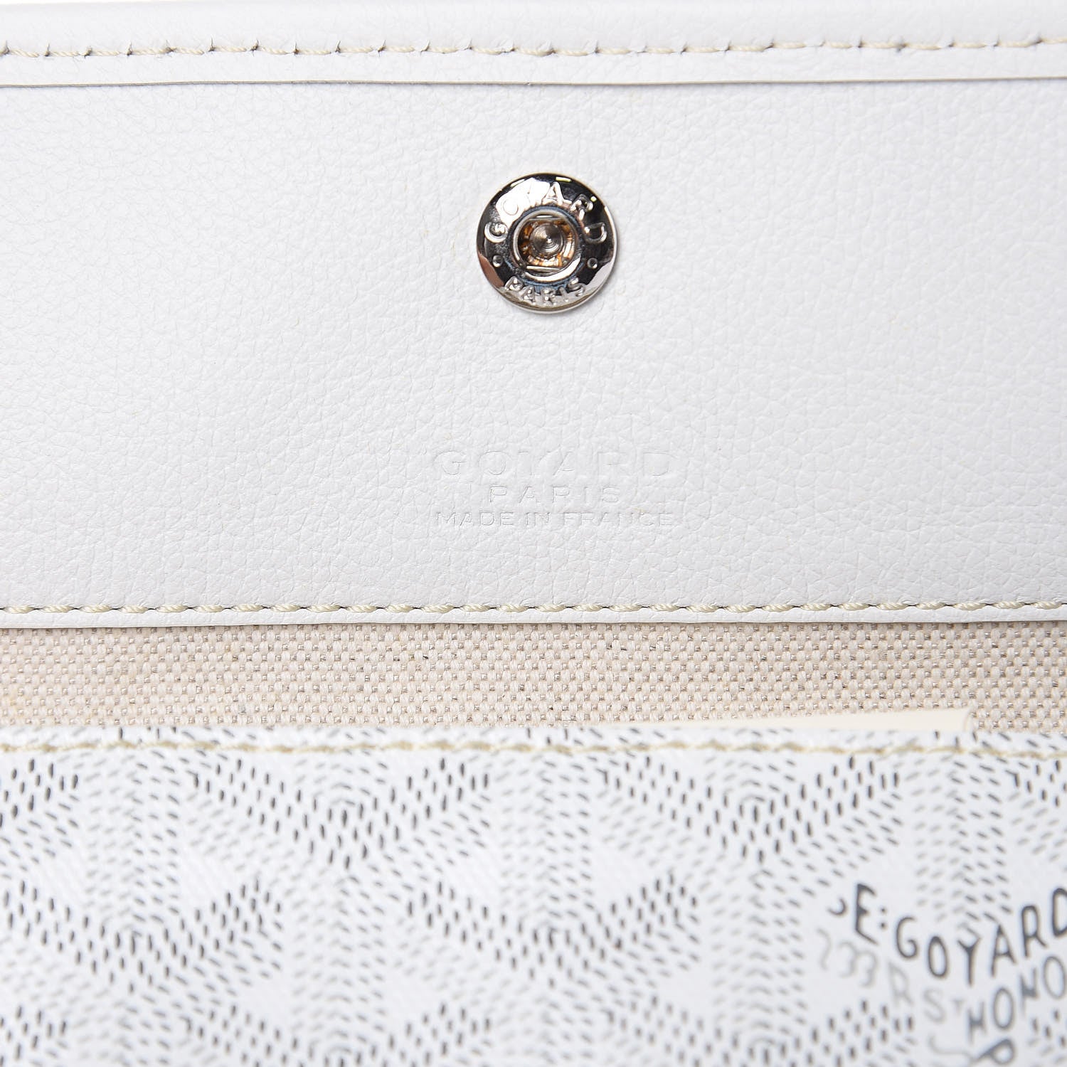 Goyard Goyardine Saint Louis GM White 6 of 9