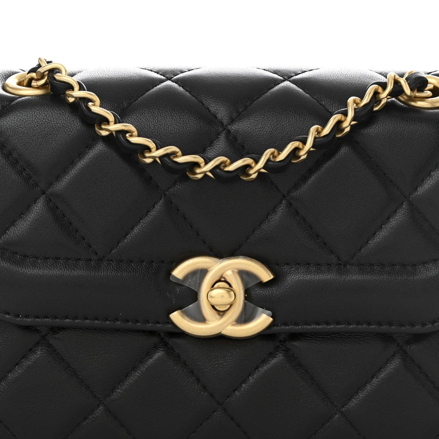 Chanel Shiny Lambskin Quilted Mini Flap Black 8 of 11