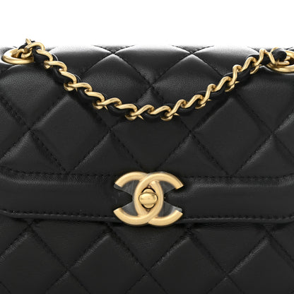 Chanel Shiny Lambskin Quilted Mini Flap Black 8 of 11
