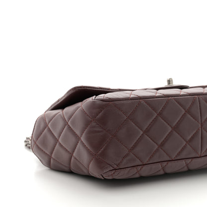 Chanel Lambskin Quilted Large Around Pockets Flap Burgundy 9 of 10