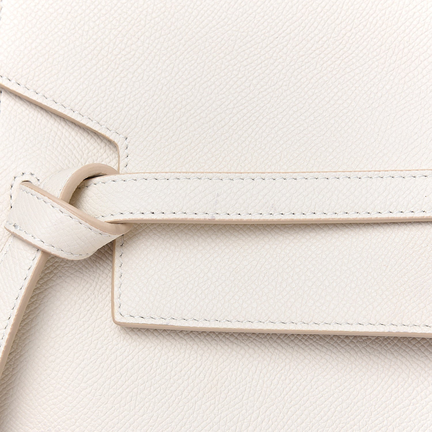Celine Grained Calfskin Mini Belt Bag White 9 of 10