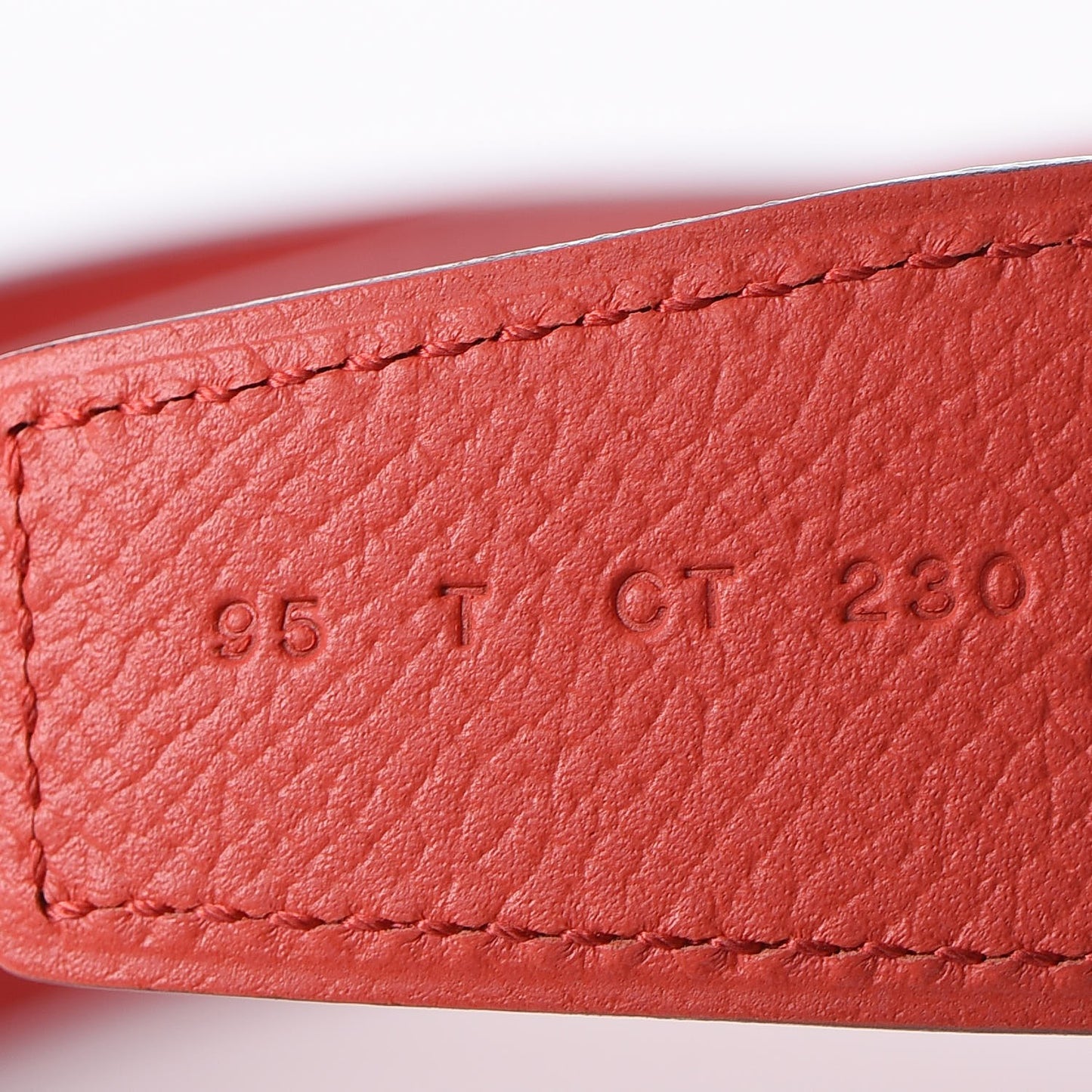 Epsom Swift 32mm H Belt 95 Vermillon Rose Jaipur